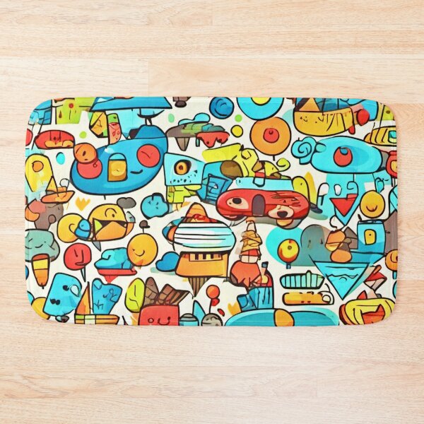 Item preview, Vibrant Cartoon Pattern designed and sold by Health And Fitness Posts e-Store.