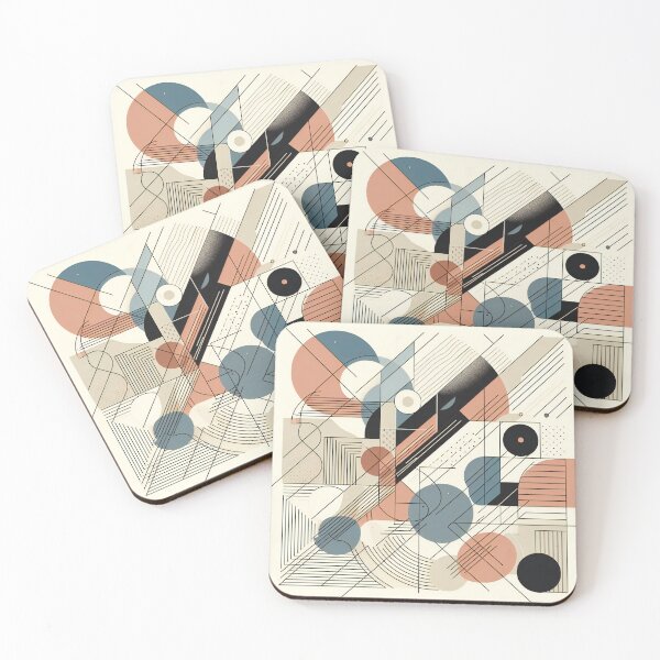 Item preview, Geometric Harmony Abstract Interplay of Shape and Line Art designed and sold by ArtComixHaven.
