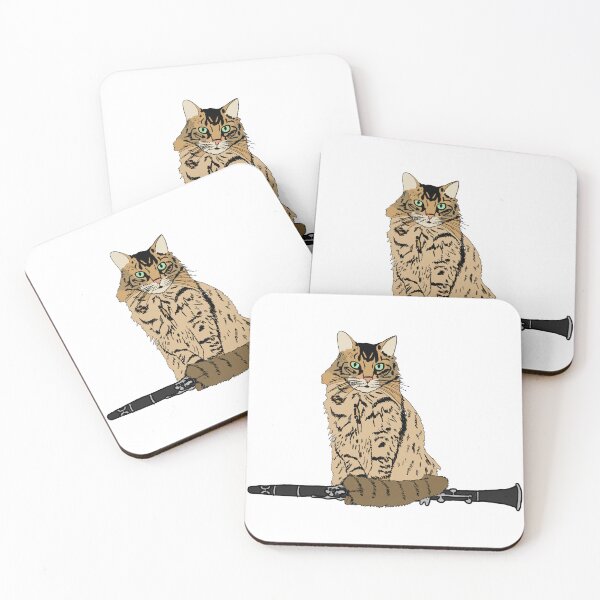 Item preview, Cat on a Clarinet designed and sold by cleverclarinet.