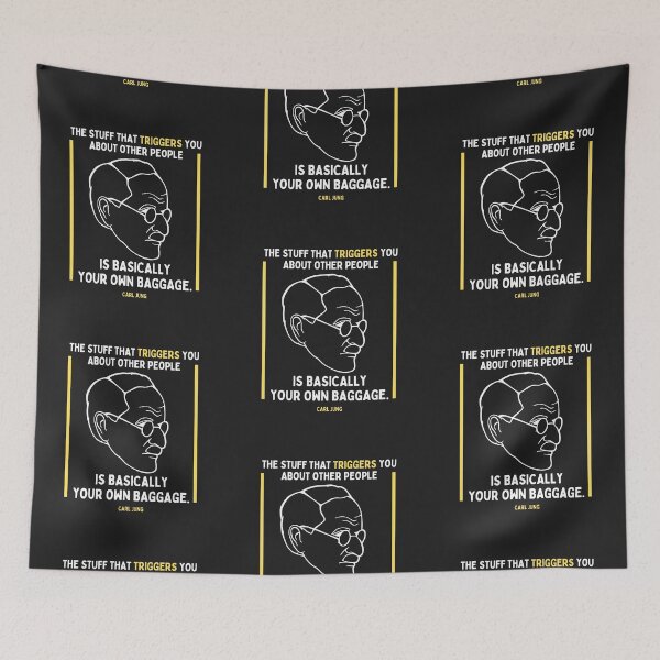 Item preview, Carl Jung Quote Translated To Gen Z - The stuff that triggers you about other people is basically your own baggage. designed and sold by isstgeschichte.
