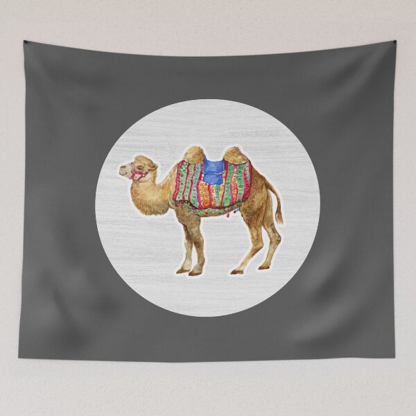 Item preview, Watercolor Drawing of a Camel designed and sold by LivingColorful.