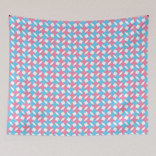 Item preview, Blue Pink and White Trans Flag Colors Design Enlarged  designed and sold by TwistedP-Photos.