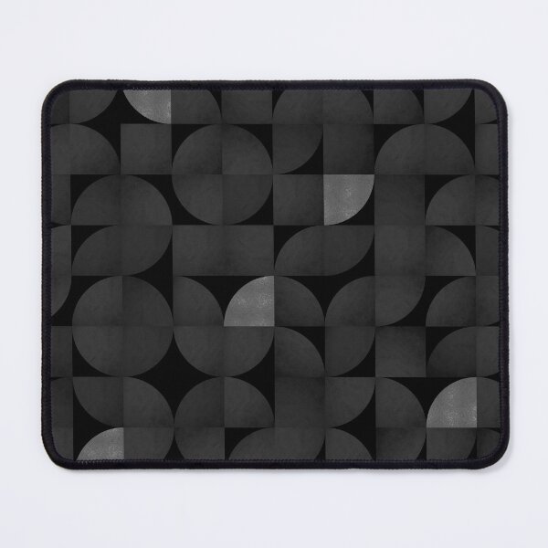 Item preview, Black and Silver Mid-Century Abstract Pattern designed and sold by AmbienceArt.