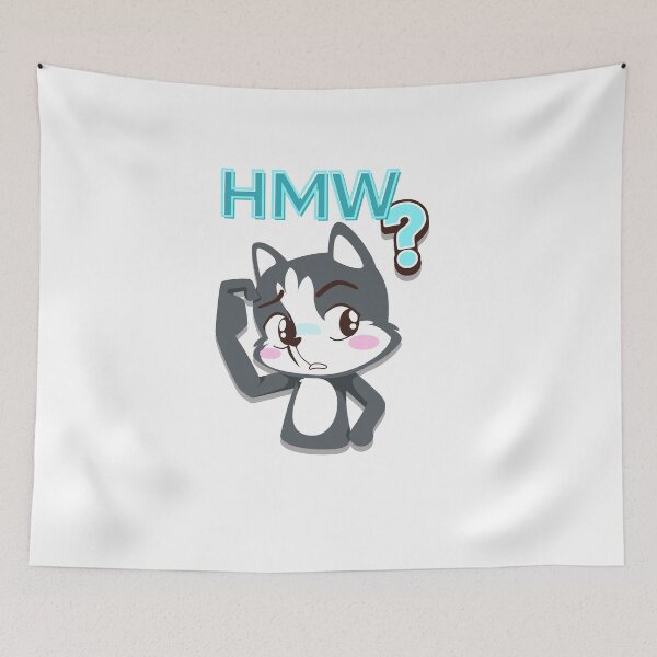 Item preview, How might We?  Black cat funny cartoon   on white bg ver 2 designed and sold by CosmicNook1.