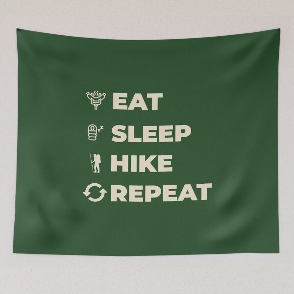 Item preview, EAT, SLEEP, HIKE, REPEAT designed and sold by zarshirts.