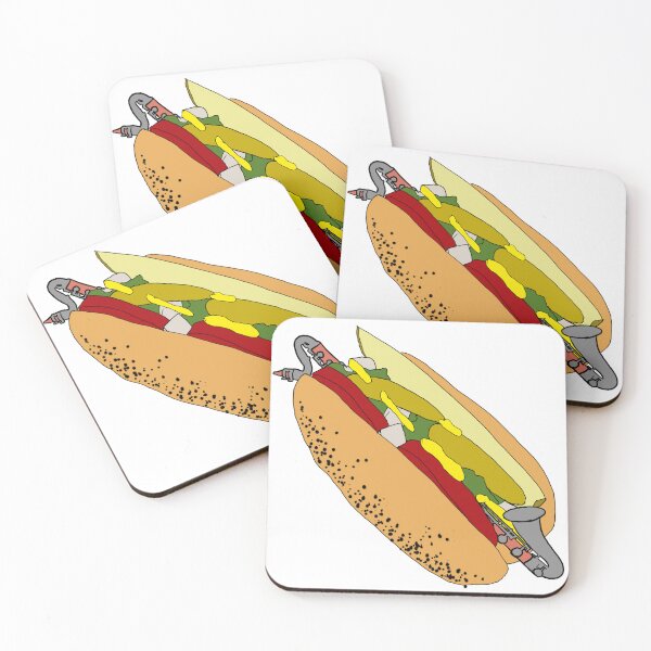Aperçu de l'œuvre Hot-Dog de Chicago pour clarinette basse créée et vendue par cleverclarinet.