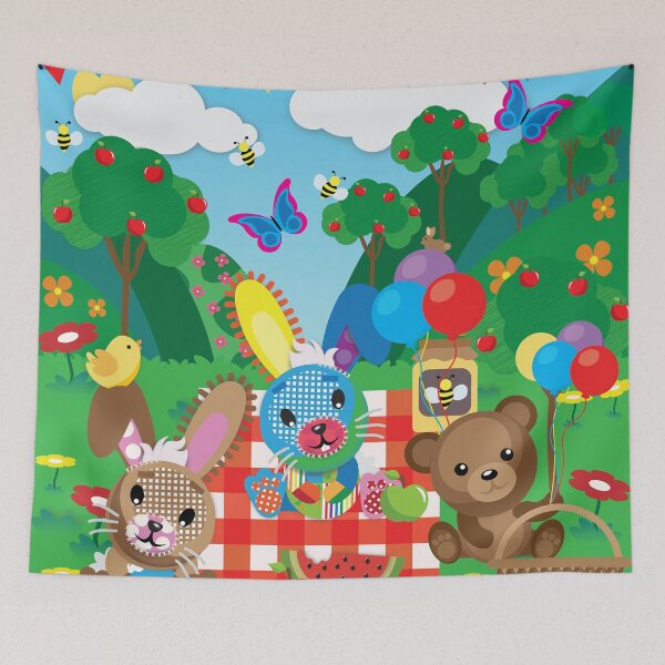 Item preview, Teddy Bear Picnic with Friends designed and sold by smalladventures.