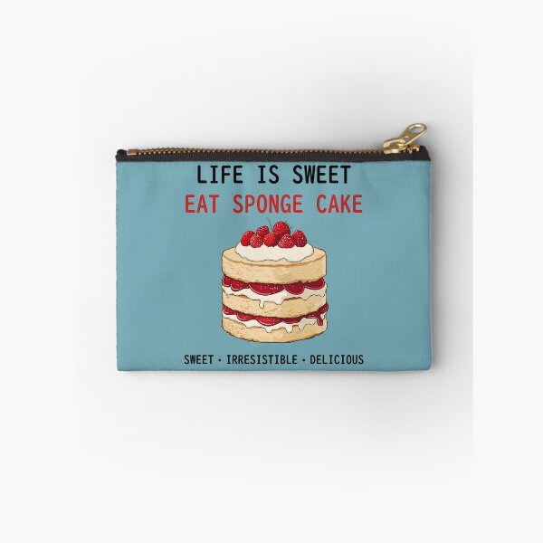 Item preview, Life is sweet, eat sponge cake designed and sold by sakurashorty.