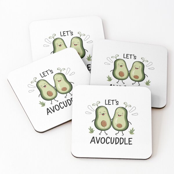 Item preview, Let's Avocuddle - Cute and Playful Illustration Typography designed and sold by HahaHandlesHub.