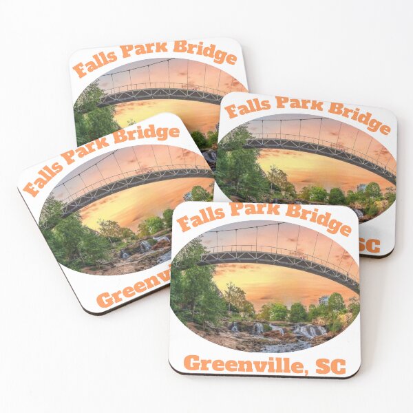 Item preview, Greenville's Iconic Landmark: The Falls Park Bridge Tee designed and sold by PegLeg-Montys.