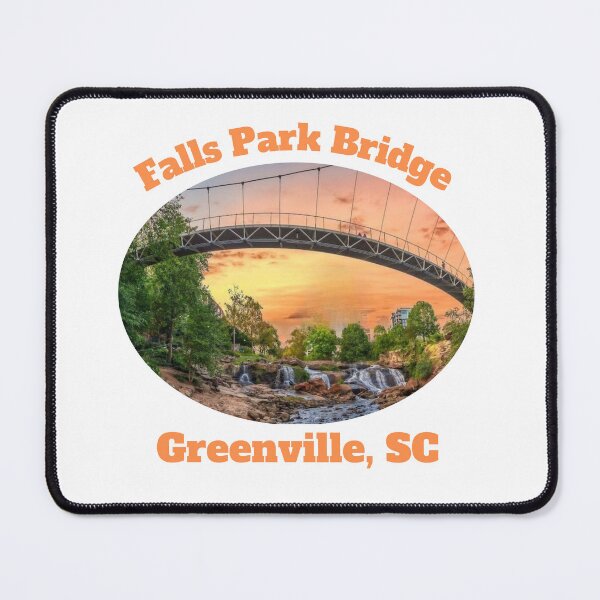 Item preview, Greenville's Iconic Landmark: The Falls Park Bridge Tee designed and sold by PegLeg-Montys.