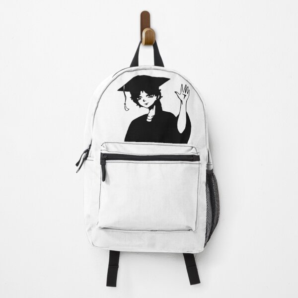 Item preview, Anime student graduating with a confederate flag on his head. Black and white image. designed and sold by animeshki.