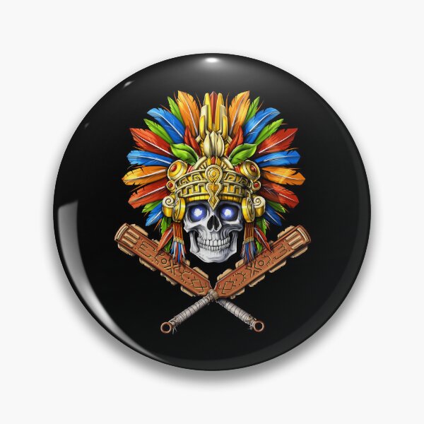 Item preview, Aztec Skull Warrior designed and sold by underheaven.