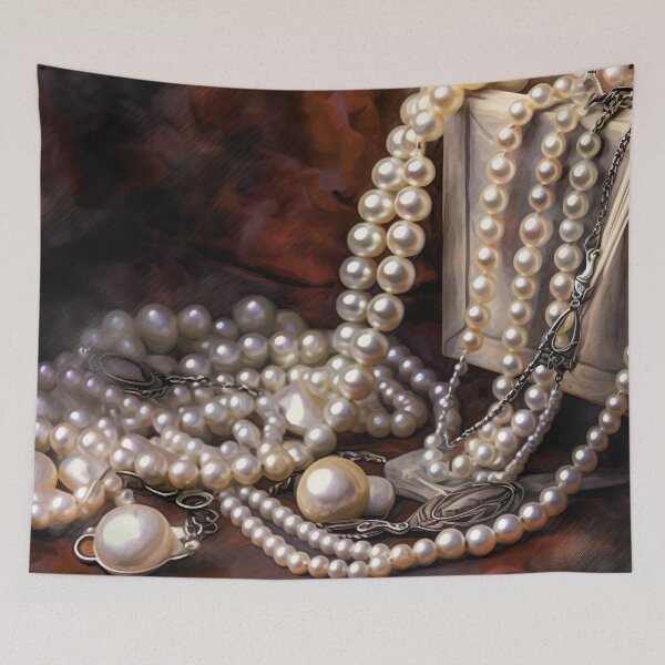 Item preview, pearl jewelry designed and sold by elegantpaterns.
