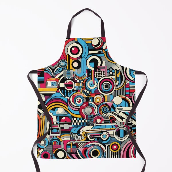 Item preview, Urban Energy: Eclectic Fusion of Abstract and Retro Imagery designed and sold by ArtComixHaven.