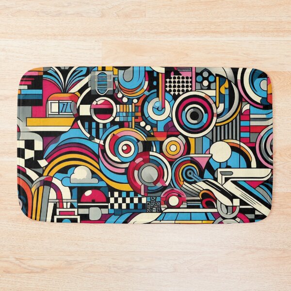 Item preview, Urban Energy: Eclectic Fusion of Abstract and Retro Imagery designed and sold by ArtComixHaven.