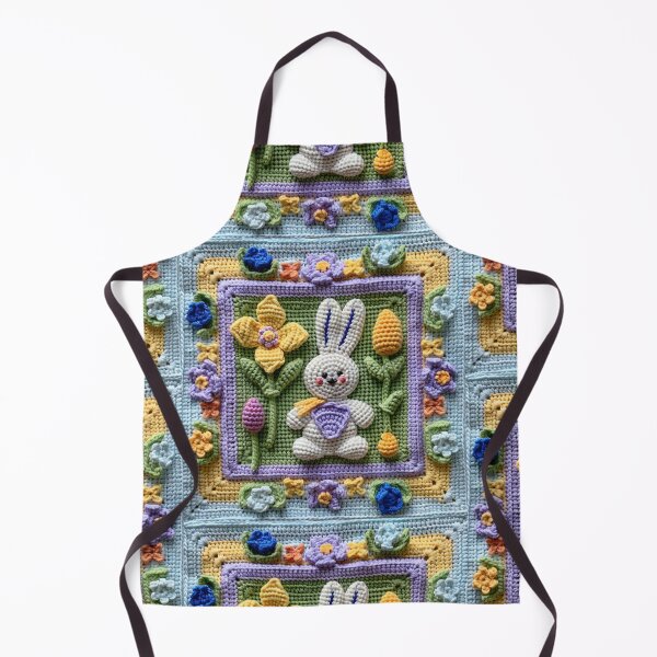Item preview, Easter themed crochet Square  designed and sold by NuttyCottage.