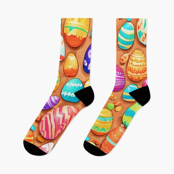 Item preview, Easter Eggs Cartoon Pattern designed and sold by Health And Fitness Posts e-Store.