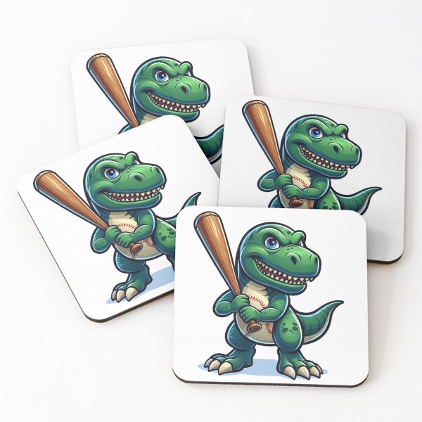 Item preview, T-rex with baseball designed and sold by BUGIAL SHOP.