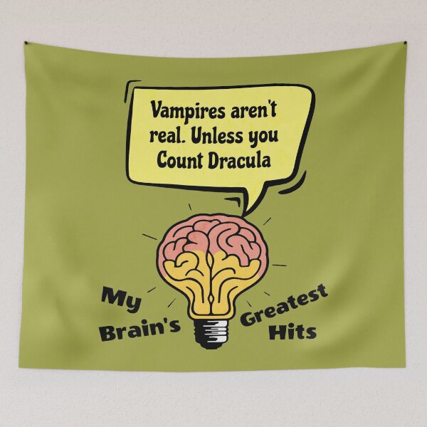 Item preview, Funny Brain Puns - Relatable Sarcasm Humor Gift designed and sold by InkyGenies.