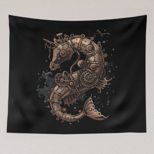 Item preview, Steampunk seahorse designed and sold by drizzd.