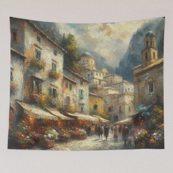 Item preview, Impressionist Italian village designed and sold by tipitoes.