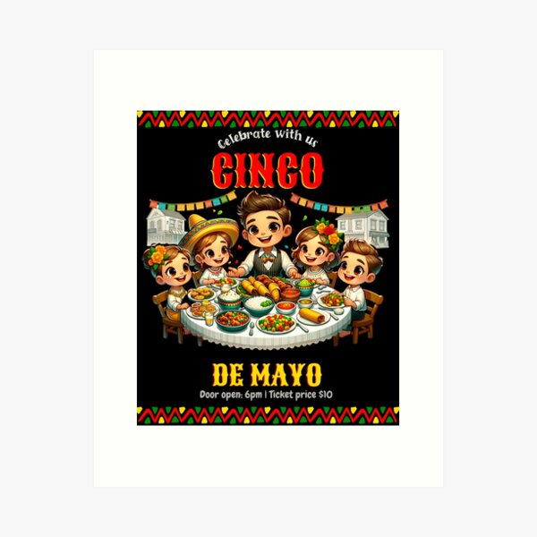 Aperçu de l'œuvre Joyeux cinco de mayo - Cinco de mayo - Mexique créée et vendue par JansenGS.