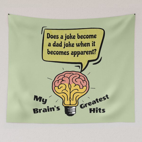 Item preview, Funny Brain Puns - Relatable Dad Jokes Humor Gift designed and sold by InkyGenies.
