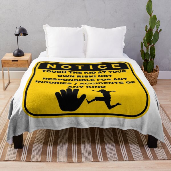 Item preview, NOTICE - Touch at your own risk (Male Kid) designed and sold by ArtsyCity.