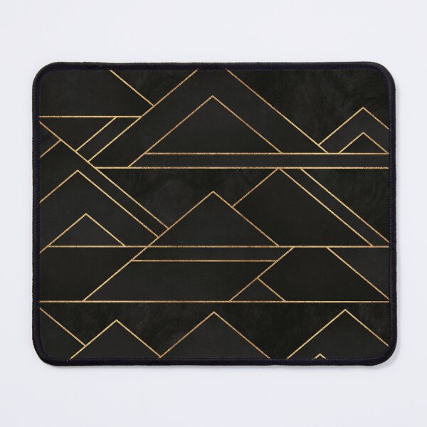 Item preview, Art Deco Lines Black Mountains at Night designed and sold by AmbienceArt.