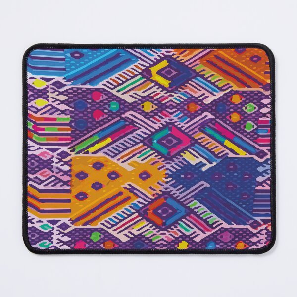 Item preview, Multicolor hand-made embroidery vibrant textile Mexican folk art dopamine decor designed and sold by T-Mex.