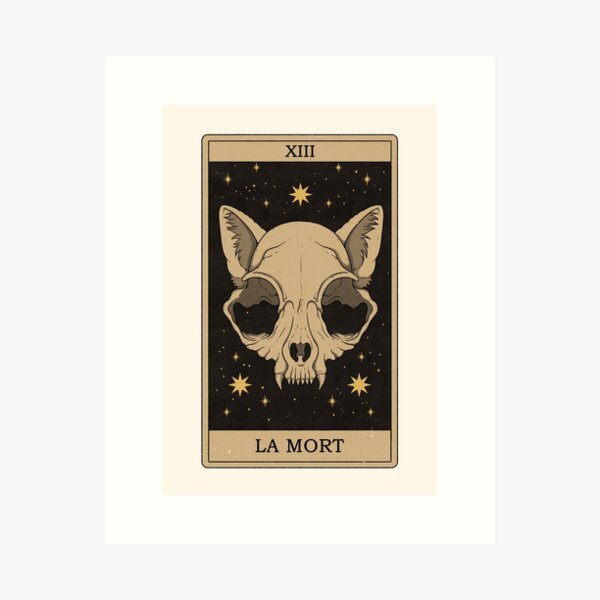 Item preview, La Mort - Tarot des Chats designed and sold by Thiago Corrêa.
