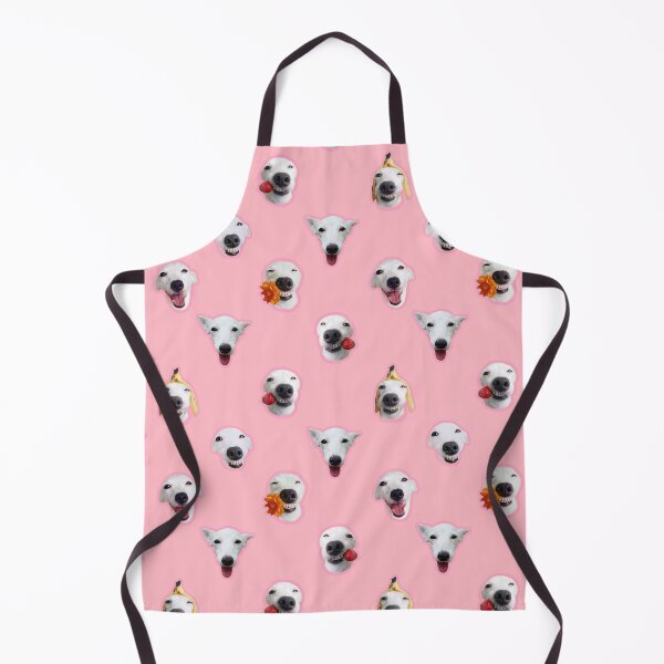 Item preview, Funny shocked white dog face pattern pink designed and sold by BeebooDesign.