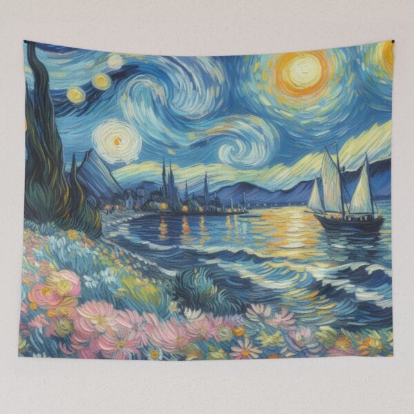 Item preview, Night sky painting designed and sold by tipitoes.