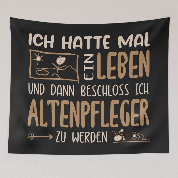 Item preview, Ich hatte mal ein leben. Altenpfleger. Lustige Sprüche auf T-Shirt, Poster, Sticker & mehr designed and sold by silentcolors.