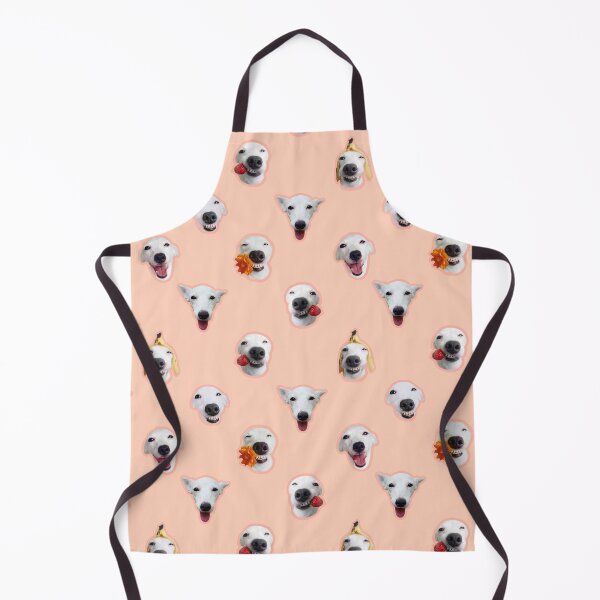 Item preview, Funny shocked white dog face pattern tan designed and sold by BeebooDesign.