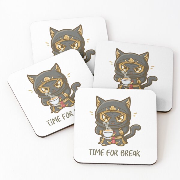 Item preview, Cat assasin with cup of coffee designed and sold by bukajart.