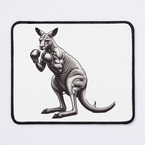 Item preview, Black and White Boxing Kangaroo detailed designed and sold by Martial-Art-23.