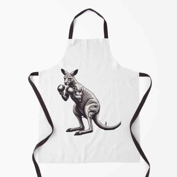 Item preview, Black and White Boxing Kangaroo detailed designed and sold by Martial-Art-23.