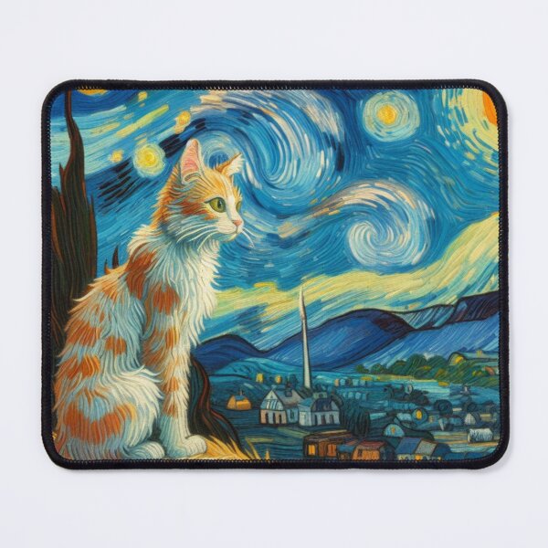 Item preview, Cat van gogh designed and sold by tipitoes.