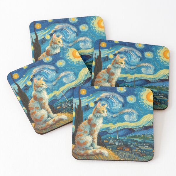 Item preview, Cat van gogh designed and sold by tipitoes.