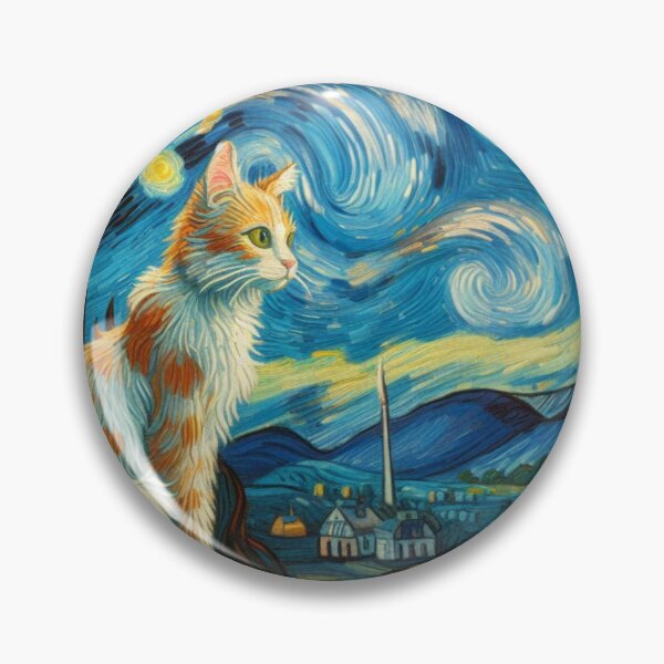 Artikelvorschau, Cat van gogh entworfen und verkauft von tipitoes.