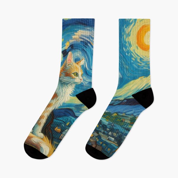 Item preview, Cat van gogh designed and sold by tipitoes.