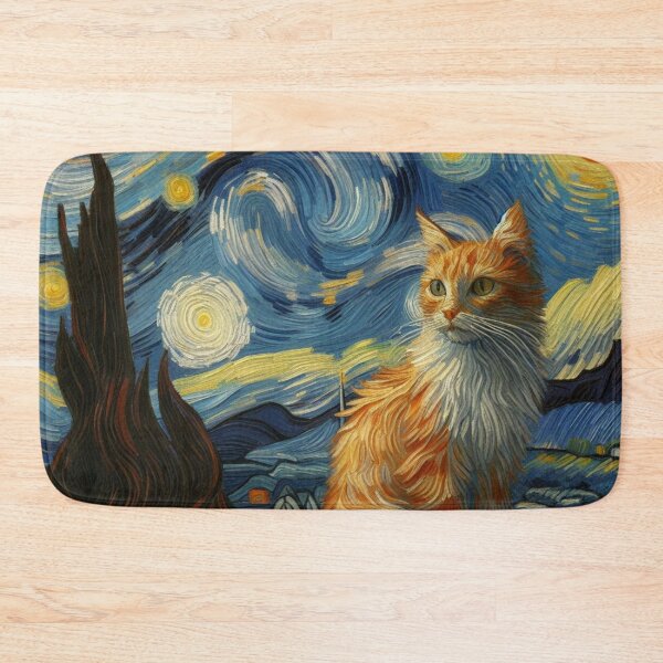 Artikelvorschau, Vincent van gogh cat view entworfen und verkauft von tipitoes.