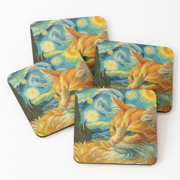 Item preview, Van gogh cat designed and sold by tipitoes.