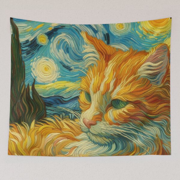 Item preview, Van gogh cat designed and sold by tipitoes.