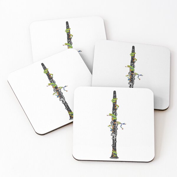 Item preview, Tree Frogs on a Clarinet designed and sold by cleverclarinet.