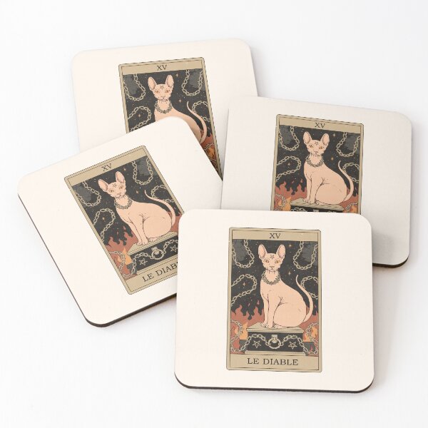 Item preview, Le Diable - Tarot des Chats designed and sold by Thiago Corrêa.