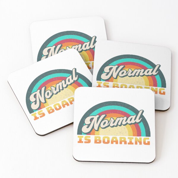 Item preview, Normal is Boring retro 60s & 70s vector designed and sold by CyberYogi.