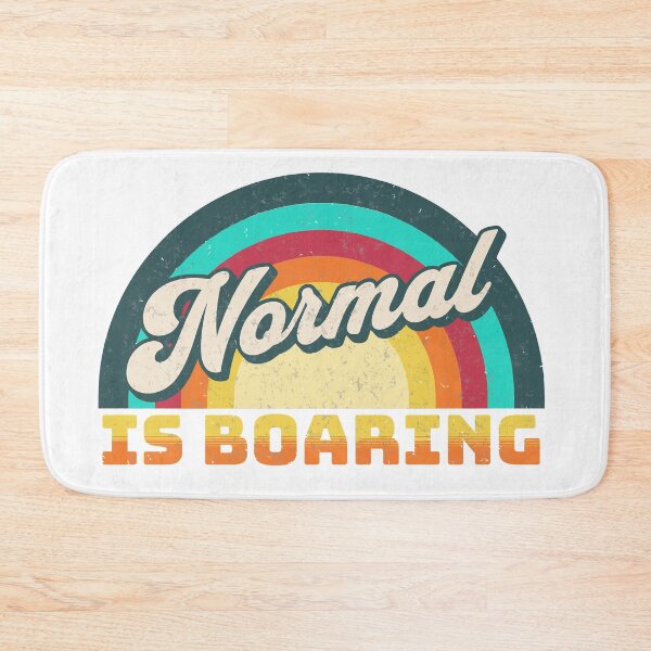 Item preview, Normal is Boring retro 60s & 70s vector designed and sold by CyberYogi.